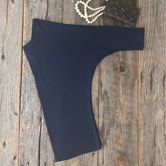 BR Factory Navy Jersey Knit Top - Picture 6 of 8